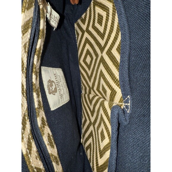 Spartina Daufuskie Island 449 Leather & Linen Geometric Design Purse MSRP$269 - Picture 10 of 10